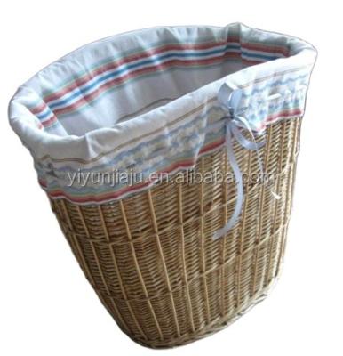 China USA willow stocked wicker basket for poicnic wine factories for sale