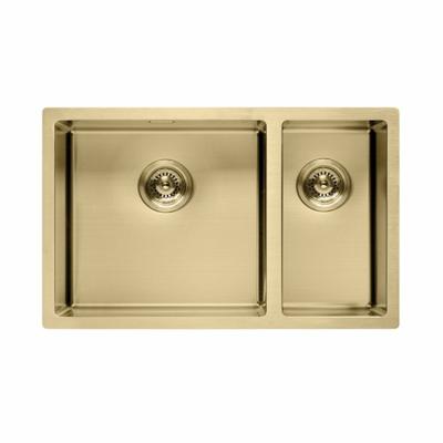 China With Faucet 304 Gold Double Disc Stainless Steel Handmade Sink Modern For Public Restroom for sale