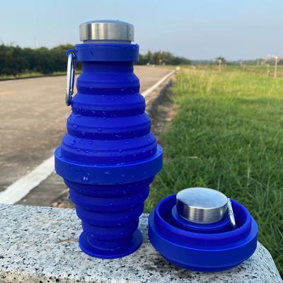 China 2020 Viable Water Bottle Silicone Large Capacity Smart Collapsible Collapsible Water Bottle for sale