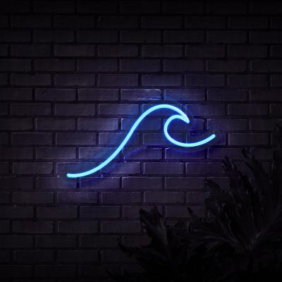 China Long Lasting WAVE NEON SIGN Drop Shipping Custom Neon Light Sign for sale