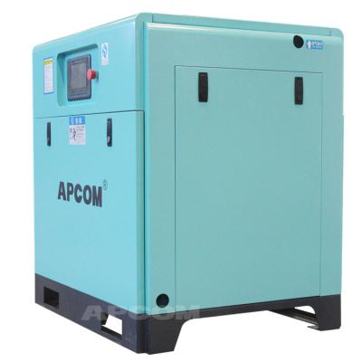 China APCOM low noise air-compressor lubricated rotary screw aircompressoairend rotary screw air cooled air compressor 15 bar manufaction for sale