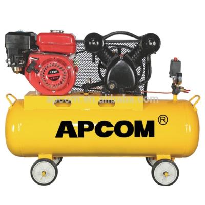 China APCOM Heavy Duty Gasoline Lubricated 100L 150L Aircompressors 3hp 4hp 5hp 6hp 8-12.5bar Portable Portable Air Compressor For Repair for sale