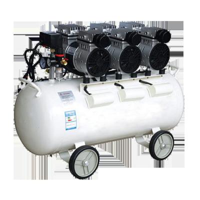 China Hot Selling 8 Bar 3 CFM 40 L /min 550 W Silent Oil Free Air Oil Free Low Noise Compressors With 50L Tank for sale