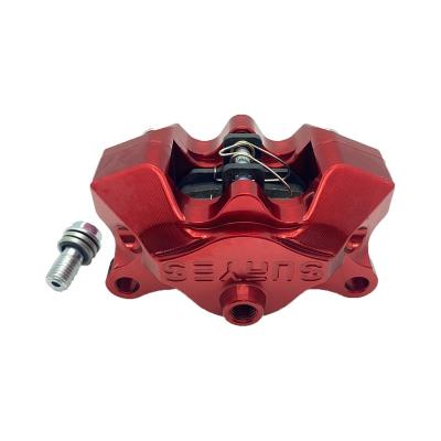 China Universal Al 6061 Aluminum CNC Motorcycle Brake Caliper With 2 Pistons D34mm for sale