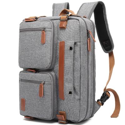 China Universal Convertible Waterproof Nylon Daily Travel Desk Or Backpack For 15 17 Inch Laptop Bag Briefcase Stock Canvas Office Day Trip Backpack for sale