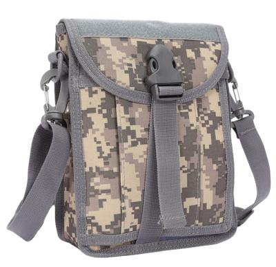 China Custom Designs Molle Men Shoulder Bag Durable Nylon Military Soldier Bag Passport Holder Bag Mobile Phone Bank Cards Accessory Fanny Pack Pouch for sale