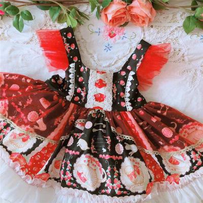 China Summer Fashion Lolita Children Kid Dress Party Wear Anti-Static Baby Ball Gown Girls Tutu Lace Dress Princess Skirt for sale