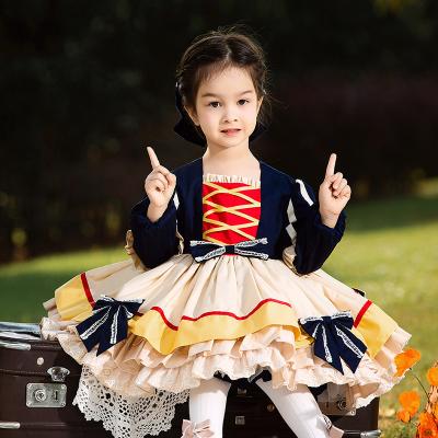 China Anti-static Baby Lolita Dress Kids Girl Children Birthday Party Princess Lolita Style Tutu Dress Spanish Birthday Party for sale