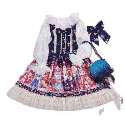 China Japanese Lolita Dresses Angelic Pretty Dress by Lolita Showa Bunny Polyester Suspender for sale