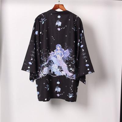 China Wick Hemp Fabric Pijama Mujer Three Quarter Couple Sleepwear Plus Size Bathrobes Kimono Men And Women Loose Pajamas for sale