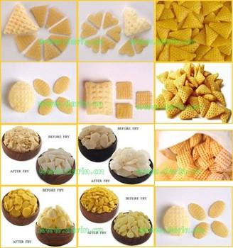 China 3d snacks machine fry wheat corn flour crispy extruded pellet 3d snack machine for sale