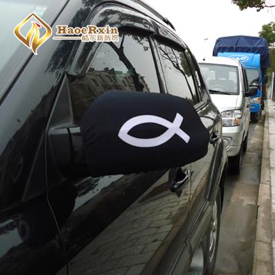 China Gift New arrival wholesale customized advertising car mirror cover flags products for sale