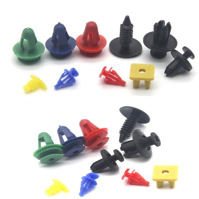 China Auto Interior Decoration Random Mix Plastic Clips Door Trim Panel Bumper Damper Auto Plastic Clips Bumper Fastener for sale