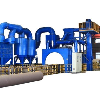 China Steel Pipe CE Certification Oil Pipeline Shot Blasting Machine / Blast Cleaning Machine for sale