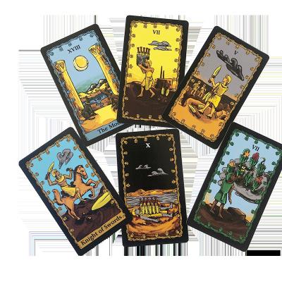 China Eco-Friend Manufacturer Black Tarot Cards Online Shopping High Quality Bulk Tarot Cards for sale