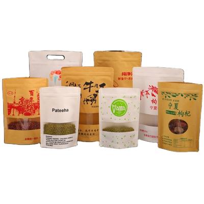 China Custom Rust Proof Oil And Kraft Paper Window Bags for sale