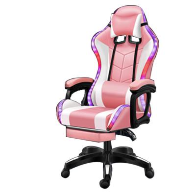 China Adjustable Ergonomic Gamer Chair LED Free (Height) Single Gaming Chair With RBG For Sale for sale