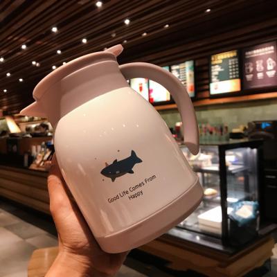 China Kawaii Large Diameter PORTABLE Custom LOGO Engraved Thermos Vacuum 304 Stainless Steel Thermos Gift Advertising Business Name Zhejiang for sale