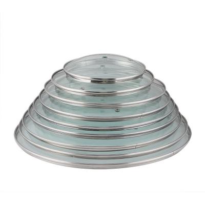 China Sustainable Eco-Friendly Tempered Glass Round Lid For Cooking Pan for sale