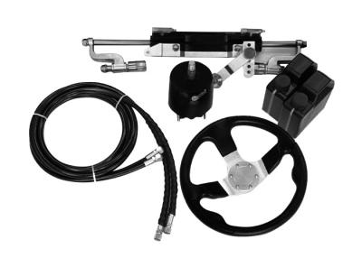 China Easy To Install Outboard Hydraulic Steering Kit 27 Cc/Rev Pump 141.1 Cc Cylinder Volume for sale