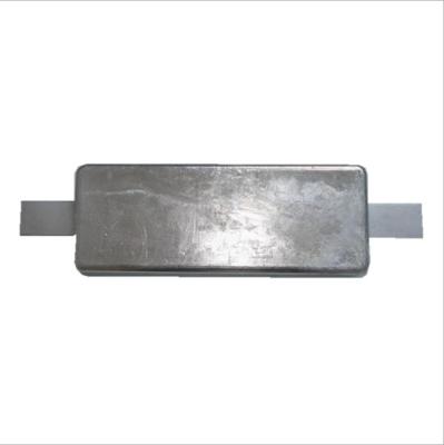 China Durable Anti Corrosion Sacrificial Anode High Purity Zinc Ingot Material for sale