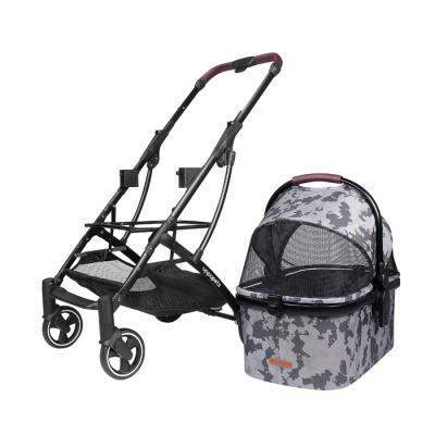 China Sustainable Factory Customized Outdoor Portable Folding Pet Stroller For Cats And Dogs for sale