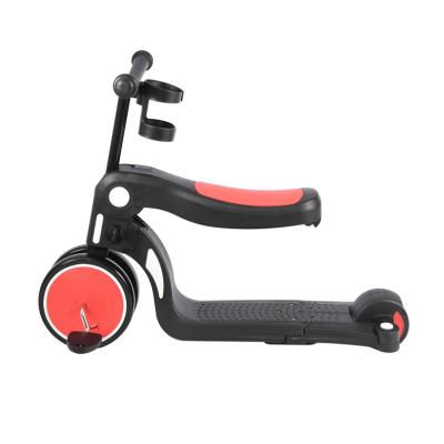 China Detachable Pedal Aluminum Alloy Children's Balance PP+PU+ Cashmere Tricycle Scooter for sale