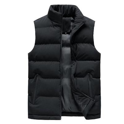 China Newest Winter Customized 2021 Winter Windproof Down Vest Jacket Mens Winter Vest for sale