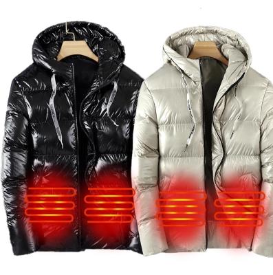 China 2021 Newest Reversible Vest Warm Heated Jacket Winter Smart Electric Rechargeable 5V USB Waterproof Heated Running Zipper for sale