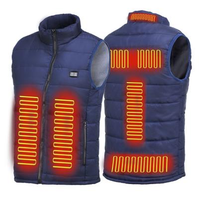 China Windproof 9 Heated Zones USB Electric Heating Outwear Winter Warm Men's Vest for Camping and Hiking for sale