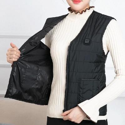 China High Quality Anti-wrinkle 5 Zones Passionate Service Outdoor Vest USB Electric Heating Warm Vest For Men for sale