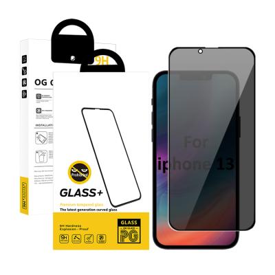 China Cell Phone New Arrivals Anti-spy 9h Hardness Tempered Glass Privacy Screen Protectors For Iphone 13 12 11 pro Max Xs Max Mini for sale