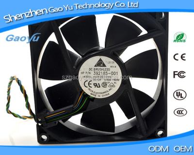 China Delta AUB0912VH 392185-001 90*90*25MM computer case 9225 12V 0.60A 4 pin pwm computer cpu hydraulic bearing fans for sale