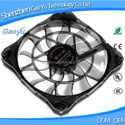 China 53.6CFM 120mm PWM Controlled-Fan Large Computer Case 12015 FAN 15mm Thin Thickness Exhaust Fan Temperature Controlled Airflow for sale