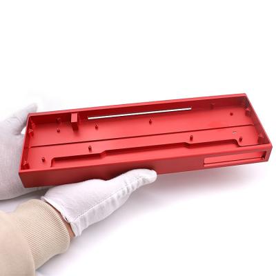 China Sandblasting CNC Machining Aluminum Parts Keyboard Case 40um Anodized for sale