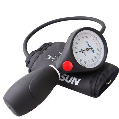 China Black Metal Color Home or Hospital Use BP Cuff Blood Pressure Plam Plam Manual Type Sphygmomanometer SCIAN HS-201T for sale