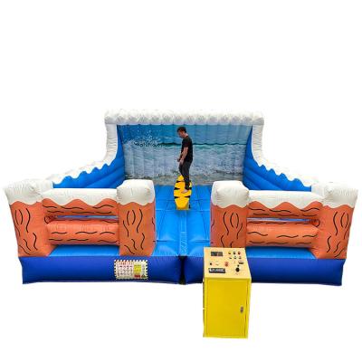 China Large Carnival Inflatable Game Inflatable Games Booth Outdoor Oxford Cloth Or PVC Tarpaulin Wipeout Suppressor Bouncer for sale