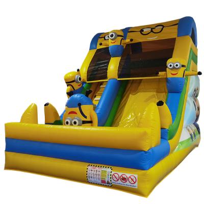 China Oxford Cloth or PVC Tarpaulin Customized Outdoor Giant Commercial Inflatable Wet Dry Slide for sale