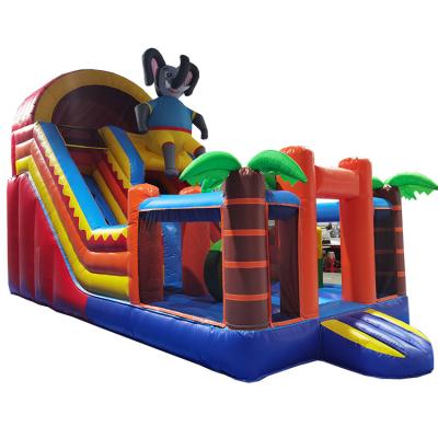 China Commercial Oxford Cloth or PVC Tarpaulin Indoor Moon House Bouncy Jumpers with Toy Balls Inflatable Bouncer Castle Slide for sale