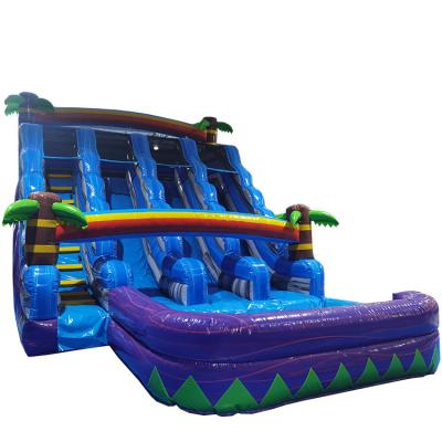 China Inflatable House Giant Swimming Pool Oxford Cloth or PVC Tarpaulin Commercial Grade Titanium Bounce Water Slide On Sale for sale