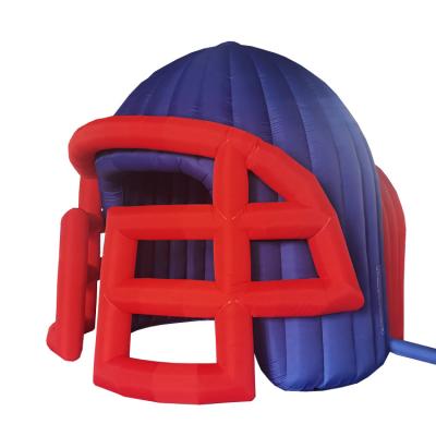 China Giant inflatable football helmet tunnel from Oxford cloth or PVC tarpaulin factory advertising for sale