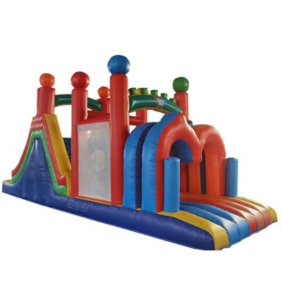 China Oxford Cloth or PVC Tarpaulin Cheap Giant Kids House Adult Commercial Party Jumping with Soild Inflatable Obstacle Bouncer for sale