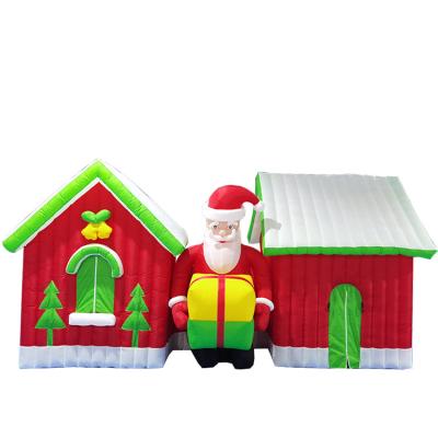 China Hot Selling Small Outdoor Oxford Cloth Or PVC Tarpaulin Christmas Inflatable House for sale