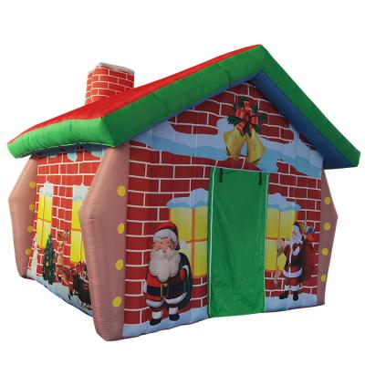 China Factory Direct Outdoor Christmas Inflatable House Funny Good Quality Oxford Cloth or PVC Tarpaulin for sale