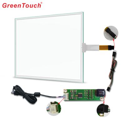 China Self Service Kiosk Machine GreenTouch GT-4W-17A-1 17 inch 4 Wire Resistive Touch Screen Glass Usb For Self Service Kiosk Display Touch for sale