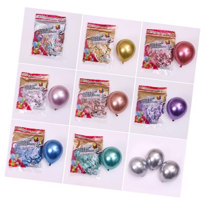 China 5 inch latex party decoration balloons metallic Chrome latex balloon decoration for wedding birthday party for sale