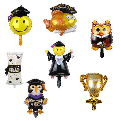 China Cheap Graduation Decorations Mini Size Hot Air Congratulations Graduation Balloons For Graduation Party Decoration Graduate Balloon for sale