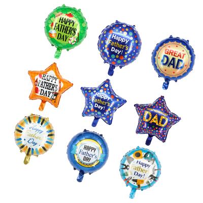 China Awesome 18 Inch Father's Day Foil Balloon Mom and Dad Party Decoration English Happy Helium Ball Toy Gift for sale