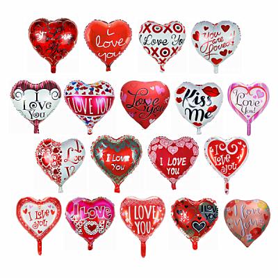 China 18 Inch Heart Wedding Party Decoration Balloons I Love You Balloons For Party Decoration Valentines Day Balloons for sale