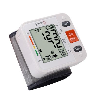 China Automatic Blood Pressure Measurement Pango Wrist Cuff that Shows Blood Pressure Pulse Rate and Irregular Heartbeat Digital Blood Pressure Monitor for sale